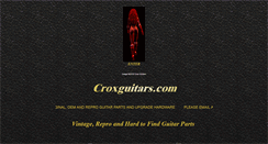 Desktop Screenshot of croxguitars.com